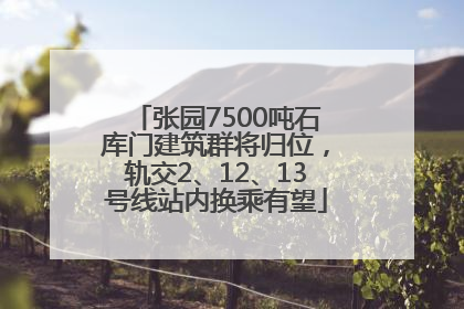 张园7500吨石库门建筑群将归位，轨交2、12、13号线站内换乘有望